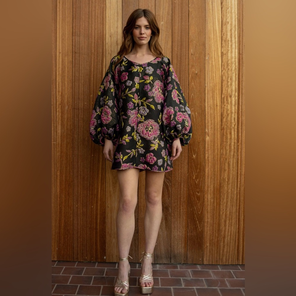 Arianne Elmy Black & Pink Good Luck Dress